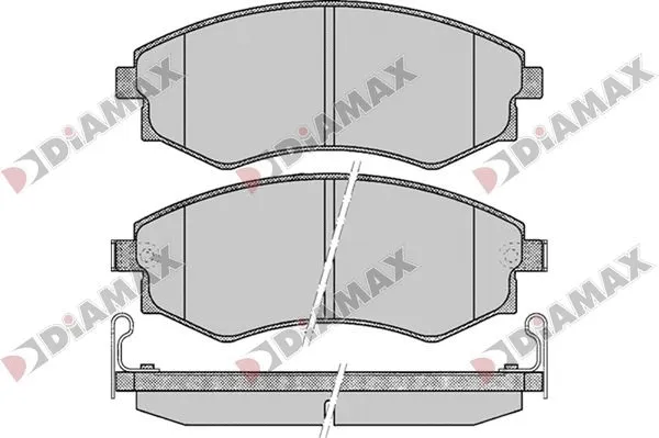 Kit de plaquettes de frein, frein à disque DIAMAX N09766