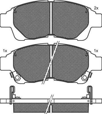 Kit de plaquettes de frein, frein à disque Technika 01610
