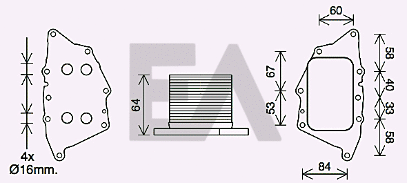 Radiateur d'huile EACLIMA 37G07026