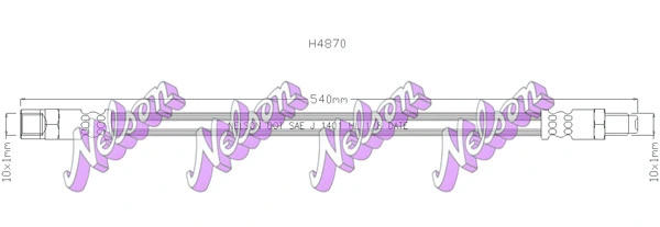 Flexible de frein KAWE H4870