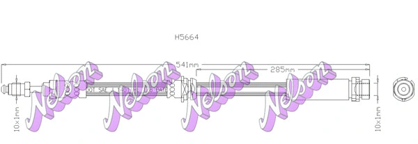 Flexible de frein KAWE H5664