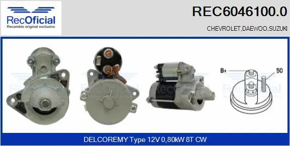 Démarreur RECOFICIAL REC6046100.0