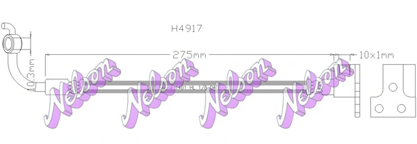 Flexible de frein KAWE H4917