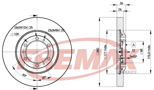 Disque de frein FREMAX BD-9050