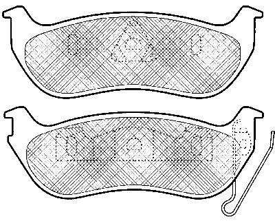 Kit de plaquettes de frein, frein à disque BSF 10991