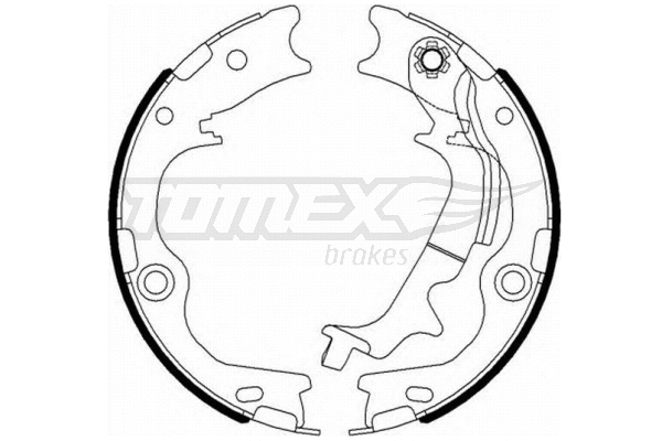 Jeu de mâchoires de frein TOMEX Brakes TX 23-12