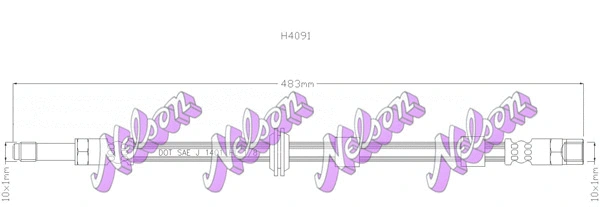 Flexible de frein KAWE H4091