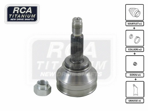 Jeu de joints, arbre de transmission RCA FRANCE FI01