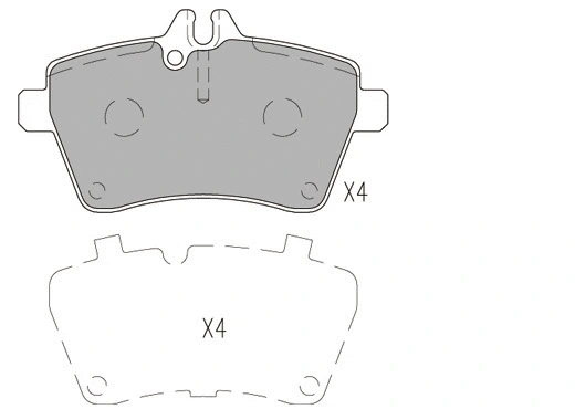 Kit de plaquettes de frein, frein à disque KLAXCAR FRANCE 24078z