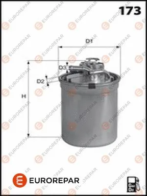 Filtre à carburant EUROREPAR 1643629780