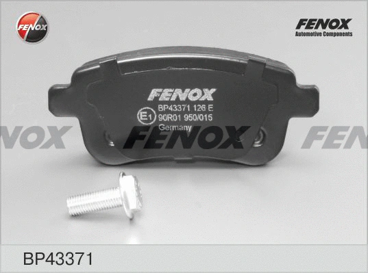 Kit de plaquettes de frein, frein à disque FENOX BP43371