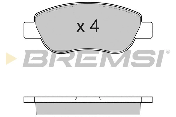 Kit de plaquettes de frein, frein à disque BREMSI BP3186
