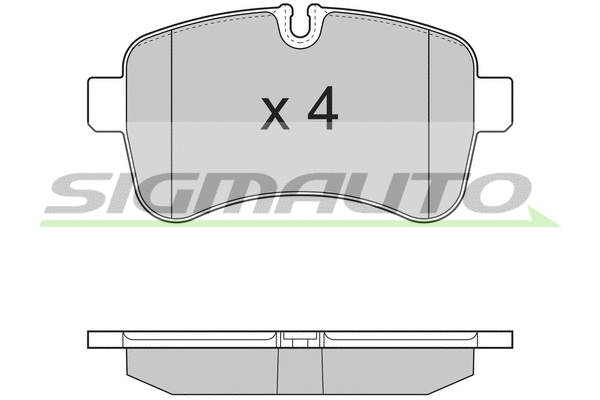 Kit de plaquettes de frein, frein à disque SIGMAUTO SPB315