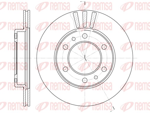 Disque de frein REMSA 6408.10