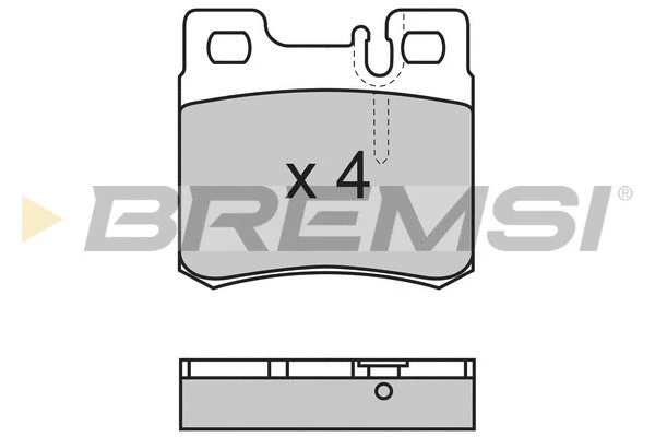 Kit de plaquettes de frein, frein à disque BREMSI BP2495