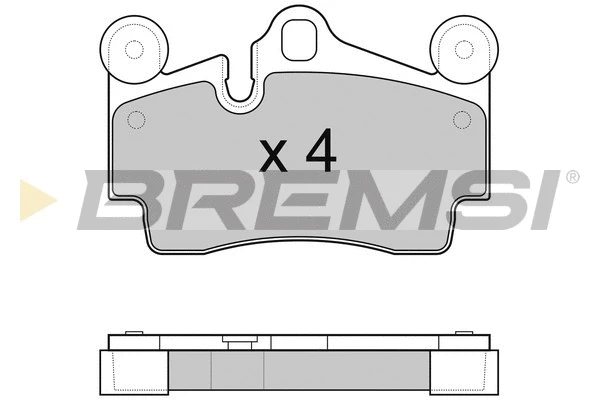 Kit de plaquettes de frein, frein à disque BREMSI BP3097