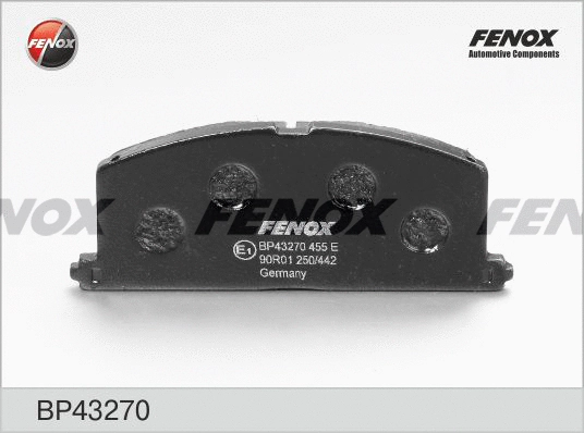 Kit de plaquettes de frein, frein à disque FENOX BP43270