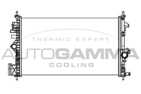 Radiateur, refroidissement du moteur AUTOGAMMA 105317