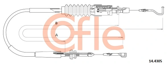 Câble d'accélération COFLE 14.4305