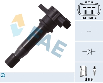 Bobine d'allumage FAE 80228