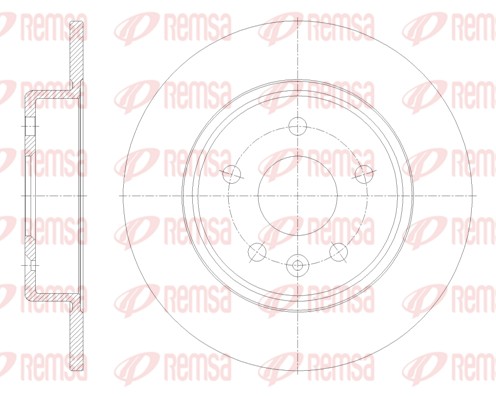 Disque de frein REMSA 61792.00