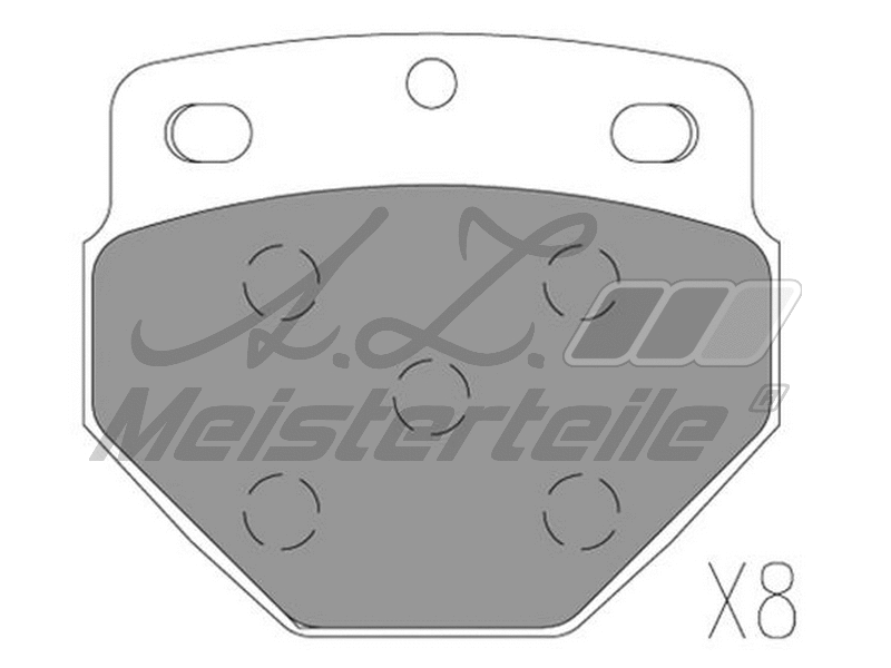 Kit de plaquettes de frein, frein à disque A.Z. Meisterteile AZMT-44-022-2360