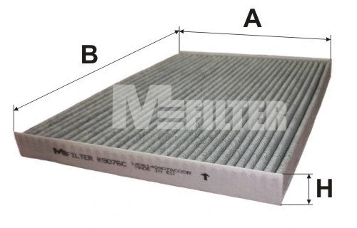 Filtre, air de l'habitacle MFILTER K 9076C