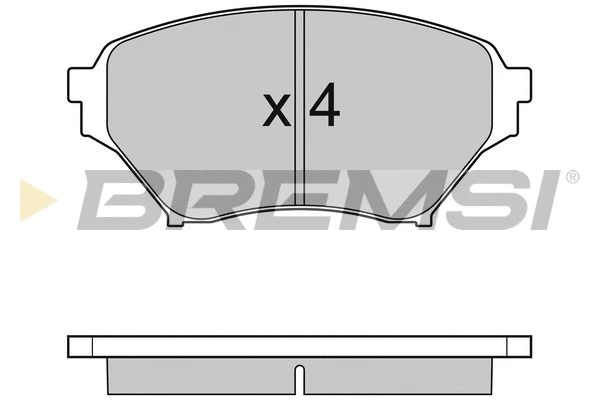 Kit de plaquettes de frein, frein à disque BREMSI BP2990