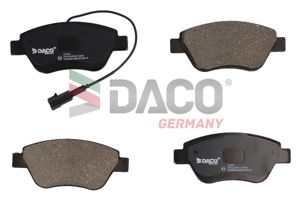 Kit de plaquettes de frein, frein à disque DACO Germany 320903