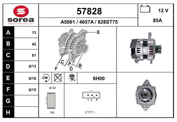 Alternateur EAI 57828