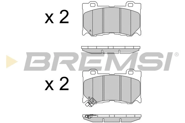 Kit de plaquettes de frein, frein à disque BREMSI BP3540