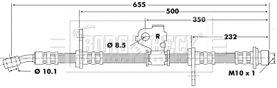 Flexible de frein BORG & BECK BBH6199