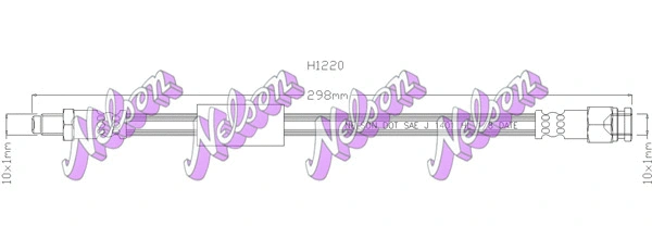 Flexible de frein BROVEX-NELSON H1220