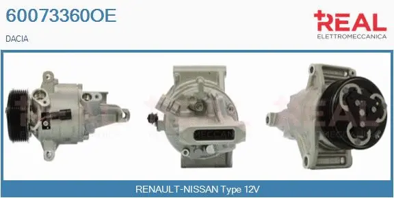Compresseur, climatisation REAL 60073360OE