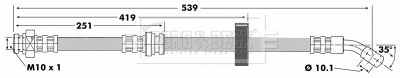 Flexible de frein BORG & BECK BBH6498