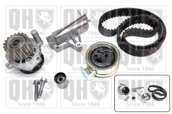 Pompe à eau + kit de courroie crantée QUINTON HAZELL QBPK6880