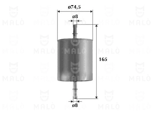 Filtre à carburant AKRON-MALÒ 1520199