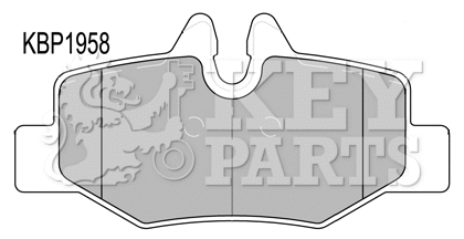 Kit de plaquettes de frein, frein à disque KEY PARTS KBP1958