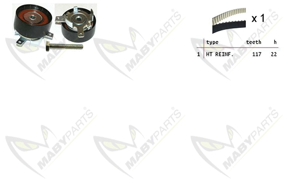 Kit de courroie crantée MABYPARTS OBK010200
