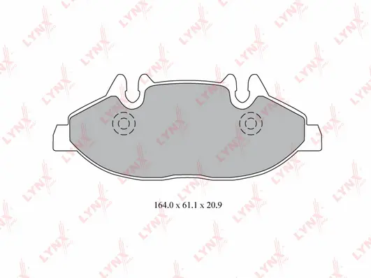 Kit de plaquettes de frein, frein à disque LYNXAUTO BD-5348