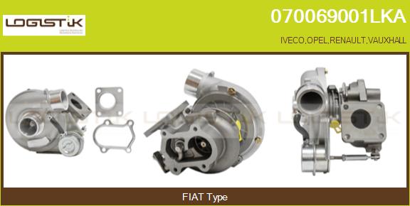 Turbocompresseur, suralimentation LGK 070069001LKA