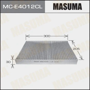 Filtre, air de l'habitacle MASUMA MC-E4012CL