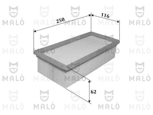 Filtre à air AKRON-MALÒ 1500109