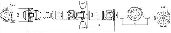 Arbre de transmission, entraînement essieux SERCORE 32113