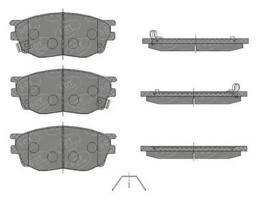 Kit de plaquettes de frein, frein à disque SCT - MANNOL SP 443 PR