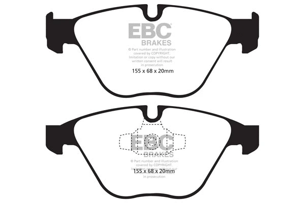 Kit de plaquettes de frein, frein à disque EBC Brakes DP21512