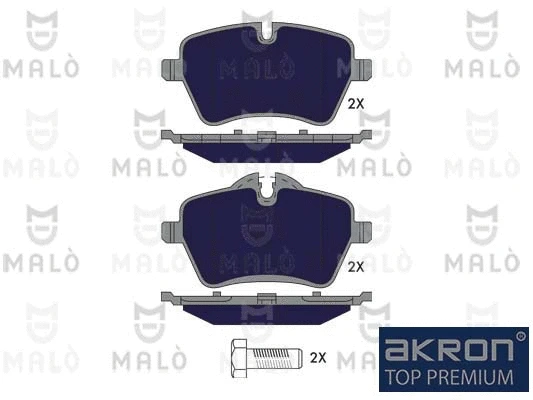 Kit de plaquettes de frein, frein à disque AKRON-MALÒ 1051390