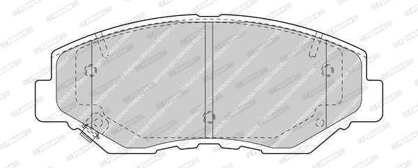 Kit de plaquettes de frein, frein à disque FERODO FDB1658-D