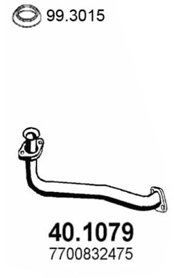 Tuyau d'échappement ASSO 40.1079