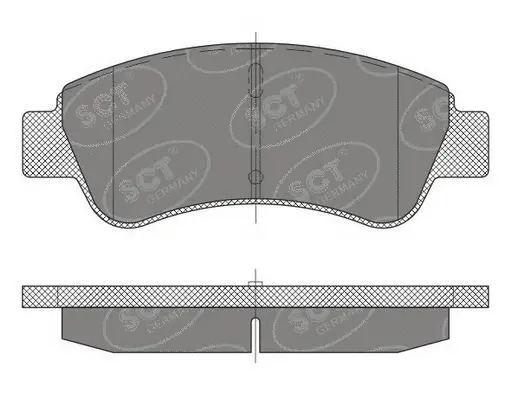 Kit de plaquettes de frein, frein à disque SCT - MANNOL SP 488 PR